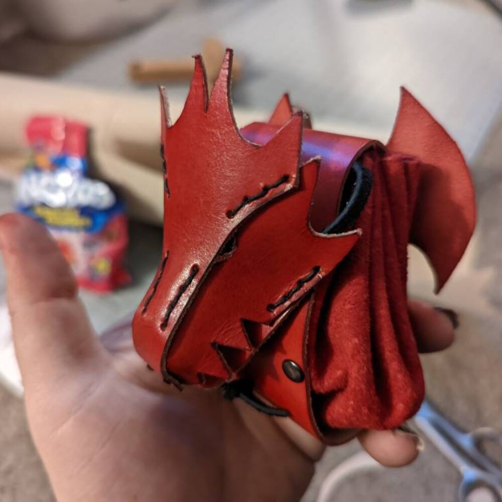 Personalized Dragon Hoarding Bag Pouch, DND dice bag