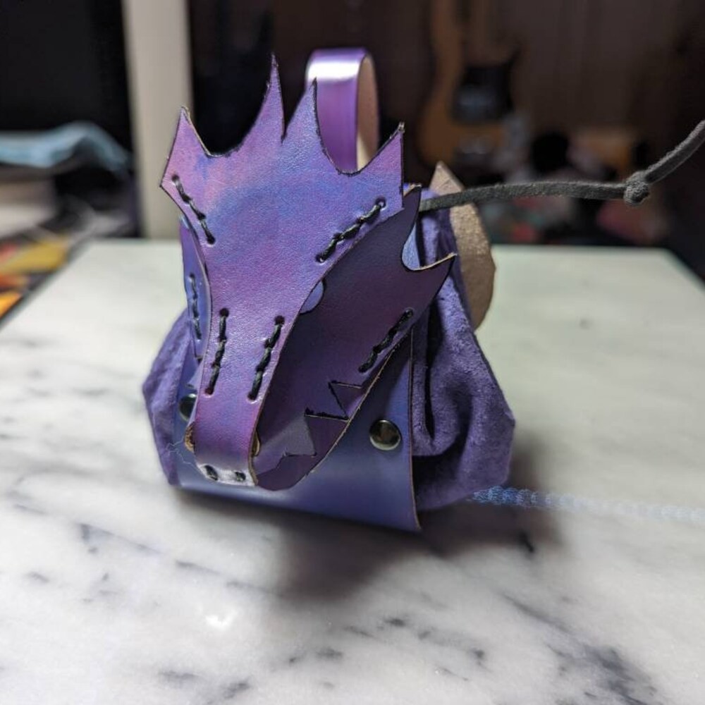 Personalized Dragon Hoarding Bag Pouch, DND dice bag