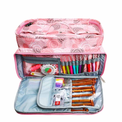 Yarn Storage Bag with Zipper, Knitting Supplies, Gift for Knitter, Gift for Crocheter, Grandma Present, Mother&#39;s Day, Yarn Organizer